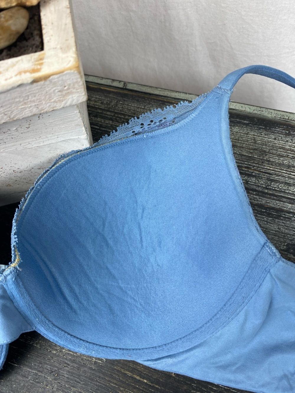 Victoria’s Secret Steel Blue Underwire BBV Perfect Shape Contour Cup Bra 38B - Picture 3 of 4